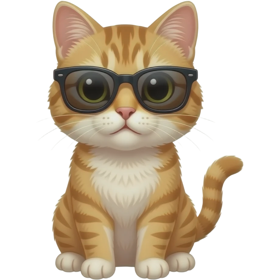 Cat wearing sunglasses emoji