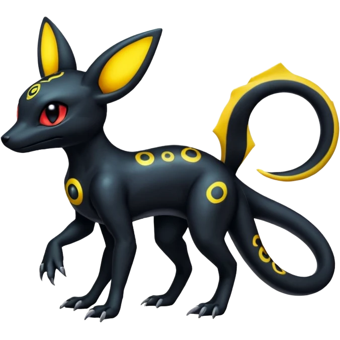 Salandit-Umbreon-Fakémon-hybrid-creature (full body)  emoji