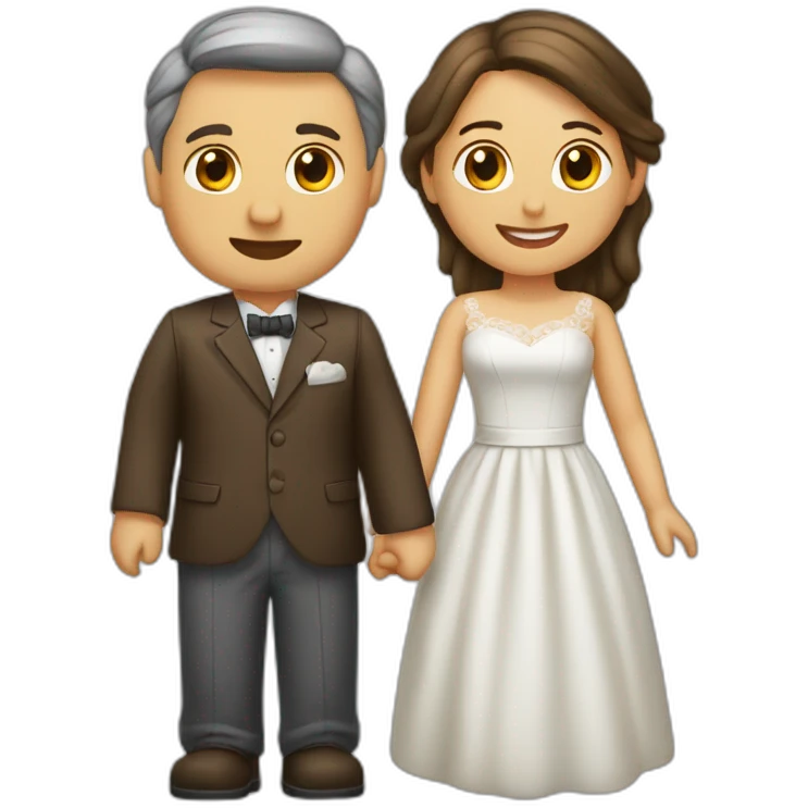 Dos manos juntas de novios emoji