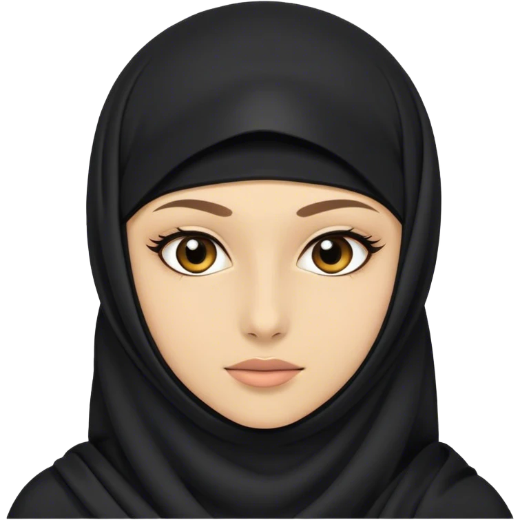 Girl wearing niqab emoji