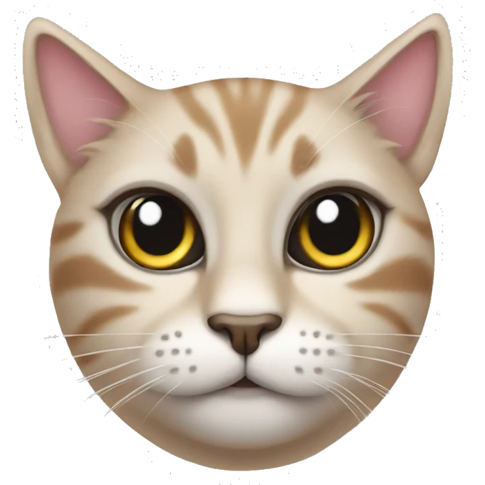 Cat wearing lashes emoji