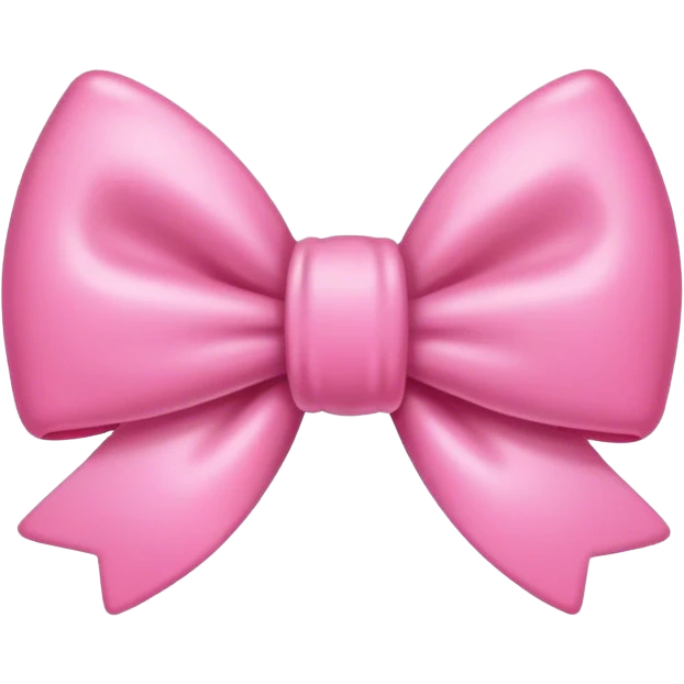 A cute pink bow  emoji