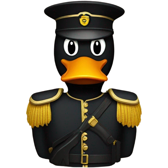 Daffy Duck soldier emoji