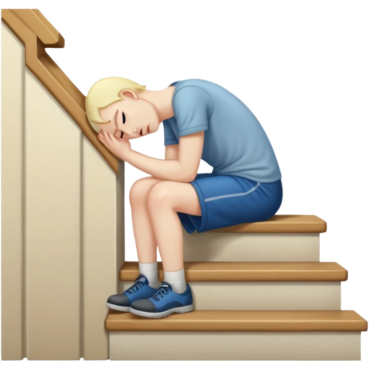 lose strength in stairs emoji