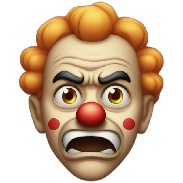 angry clown emoji