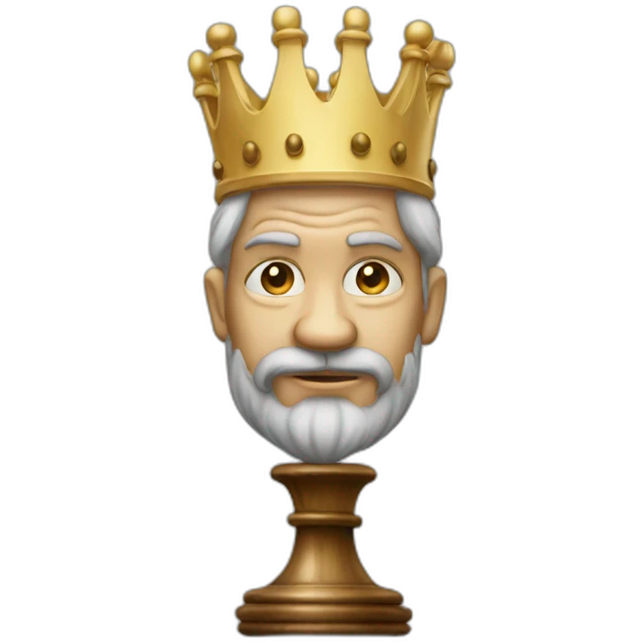 glass chess king emoji
