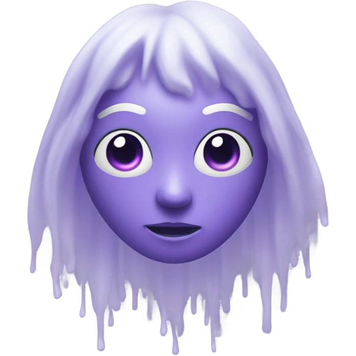 Purple ghost emoji