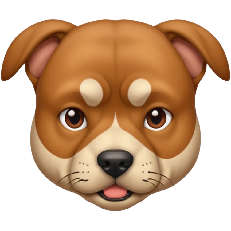 A very muscular dog emoji