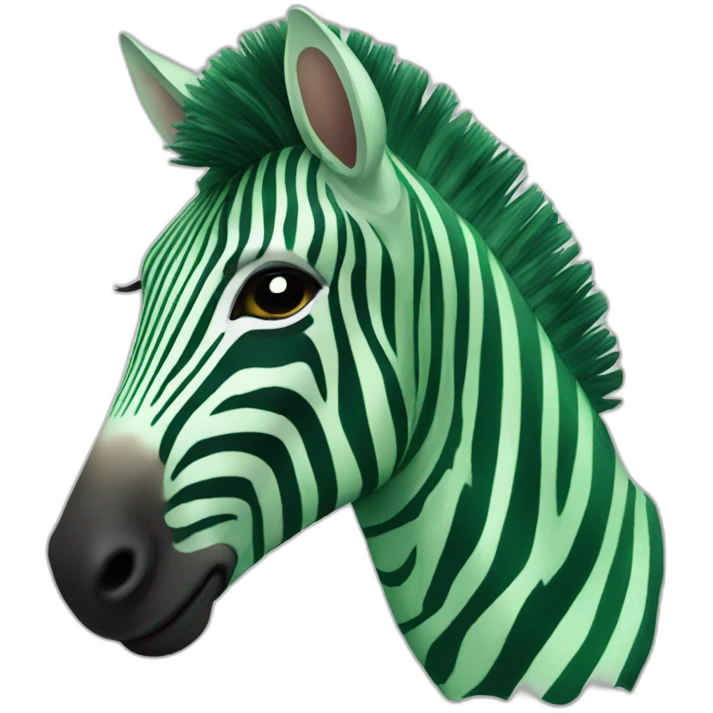 green zebra emoji