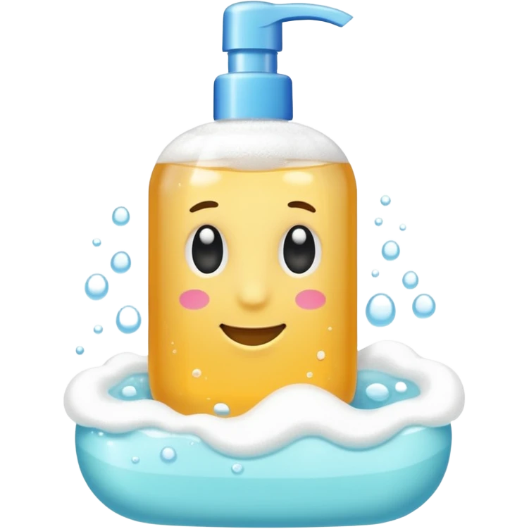 Soap and shampoo emoji