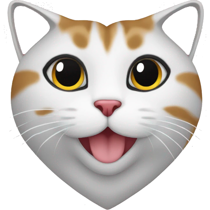 Heart with cat emoji