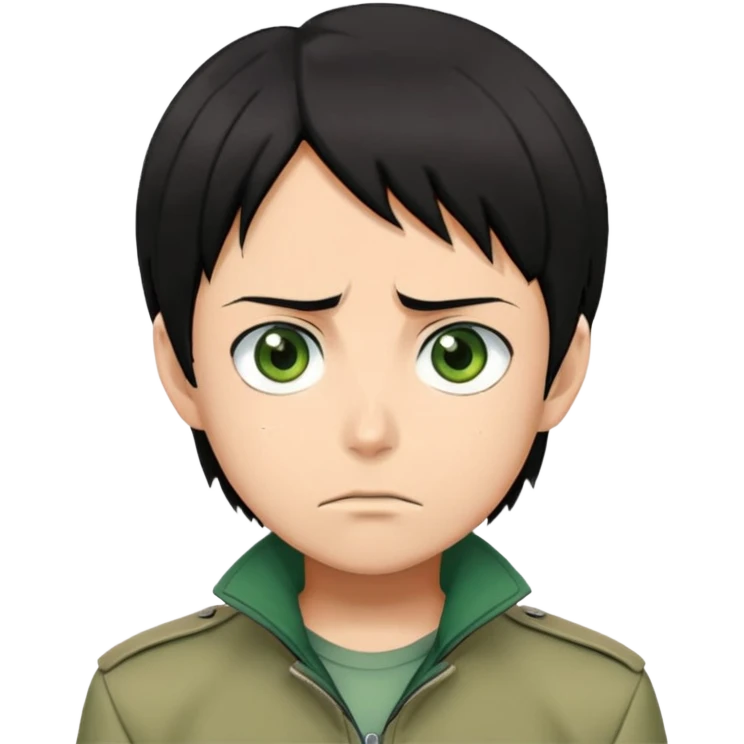 Eren Yeager from anime "Attack on Titan" emoji