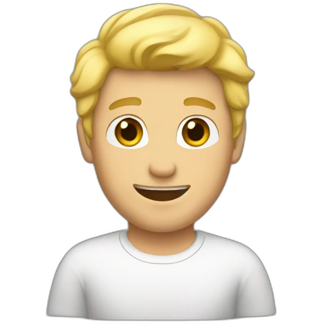 blonde guy approving emoji