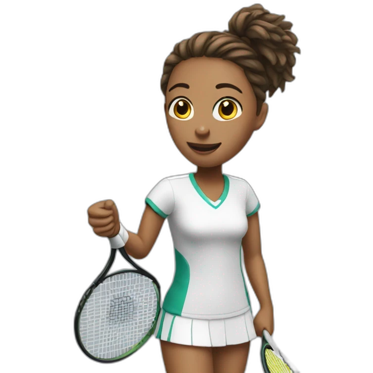 emily playing tennis emoji