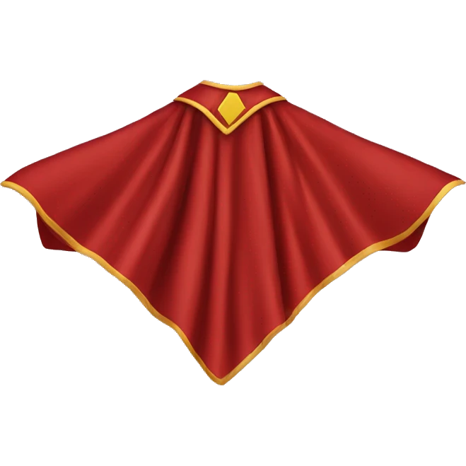 red hero cape back view emoji
