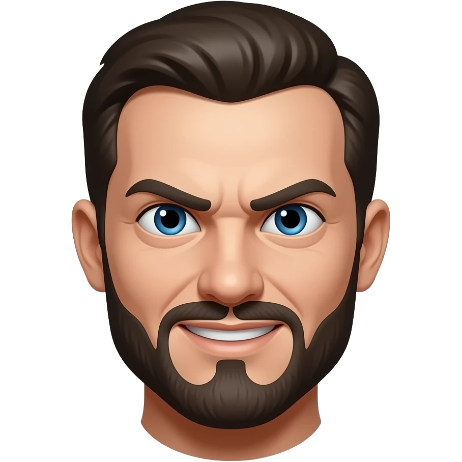 Change the expression to malice but keep the same style and likeness emoji