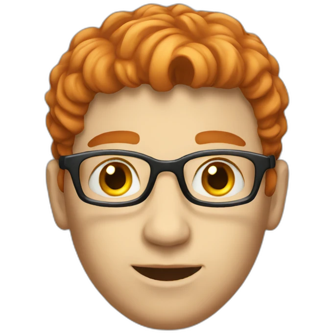 A red-haired, light-skinned, short-haired male programmer with laptop emoji