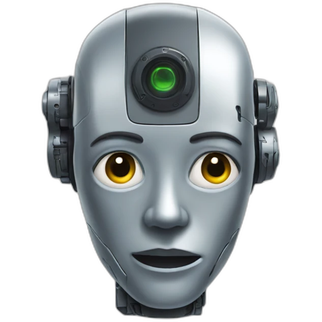 robot head salute emoji