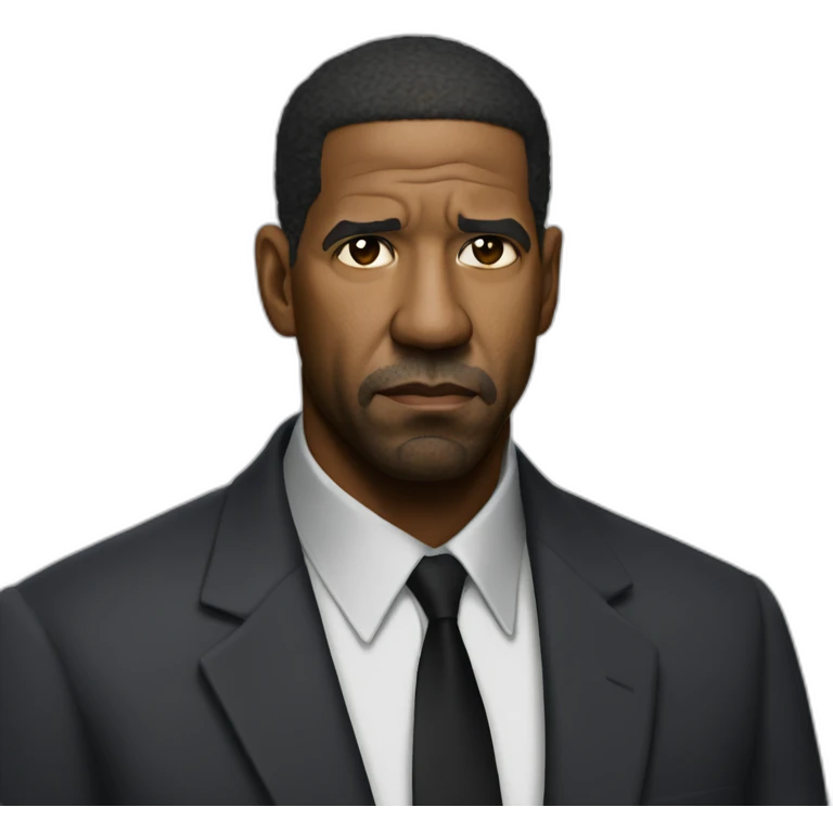 Denzel Washington serious emoji