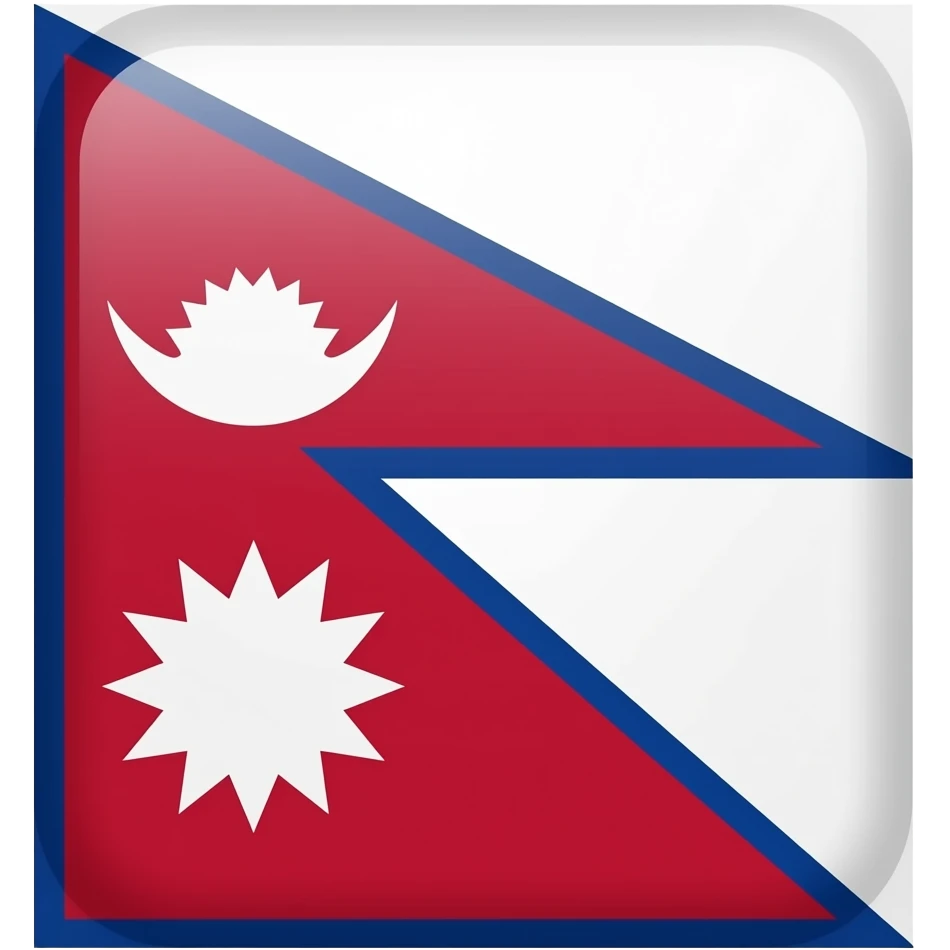 combined flag of nepal and ohio emoji