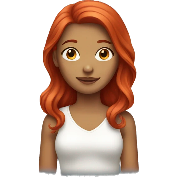 Red hair girl emoji