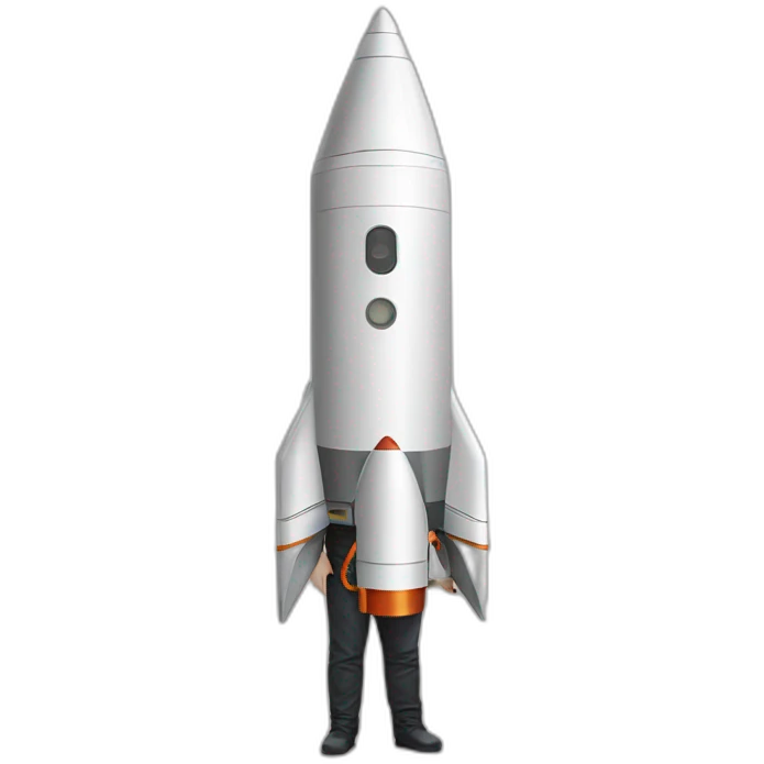 Elon musk with rocket emoji