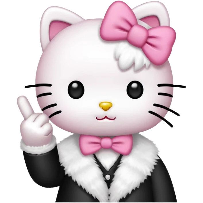 hello kitty middle finger emoji