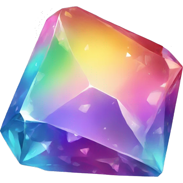 Rainbow gem emoji
