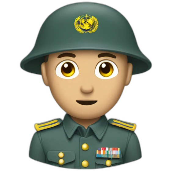 Un Soldado aplaudiendo emoji