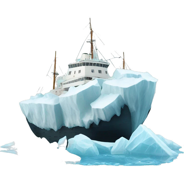 Ship iceberg emoji