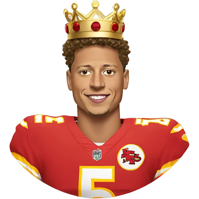 Patrick mahomes wearing crown emoji