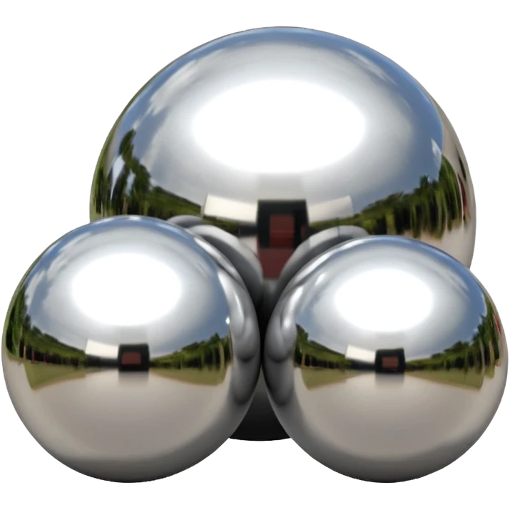 two giant spheres and a cylinder emoji