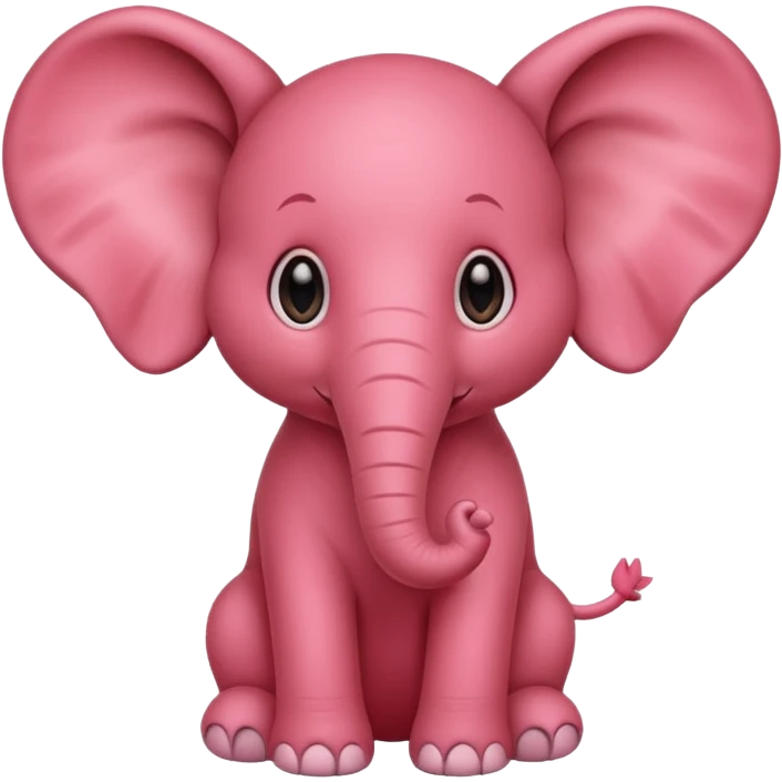 Strawberry elephant emoji