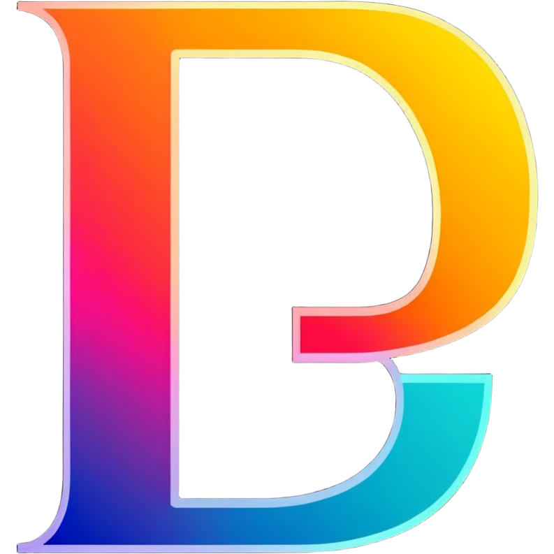 Colorful Gradient Alphabetical Letter “E” emoji