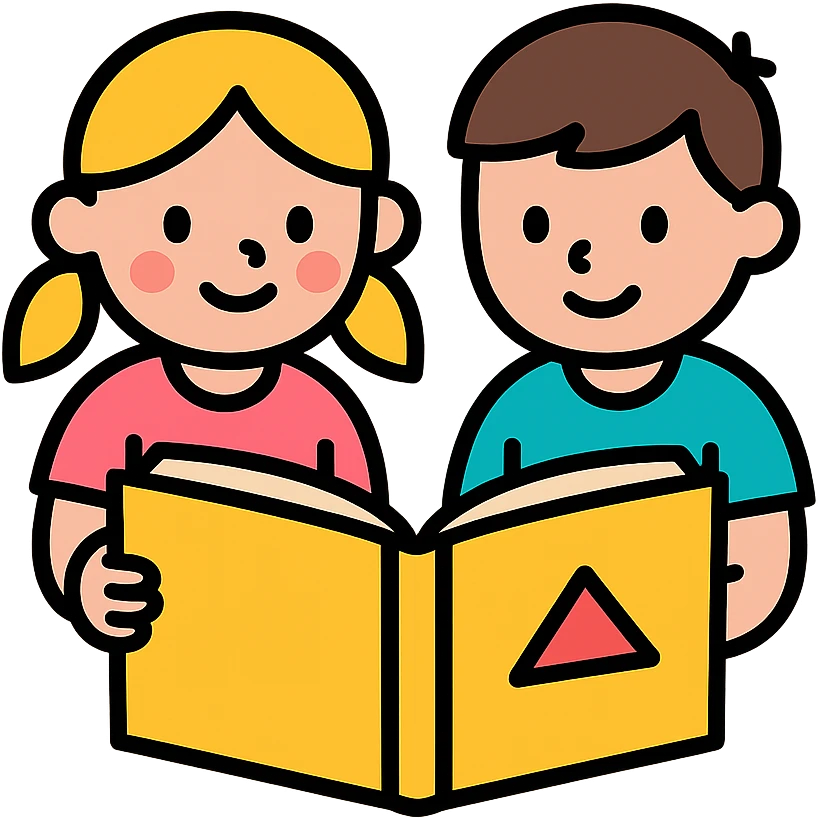 Janet and John story scene emoji