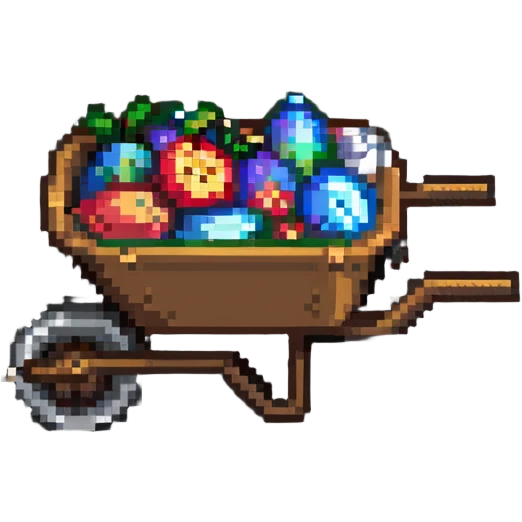 simple wheelbarrow emoji