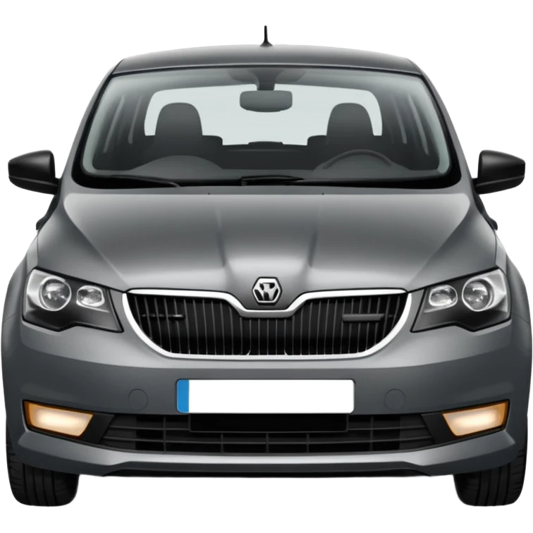 Dark grey Skoda Rapid emoji