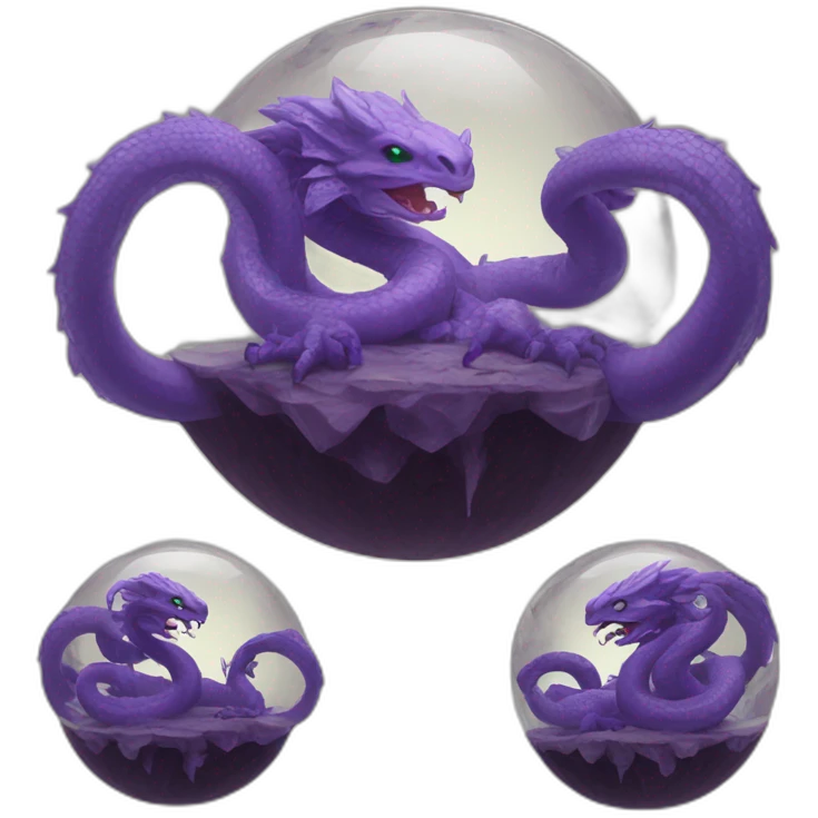 hydra in breacking crystal ball emoji