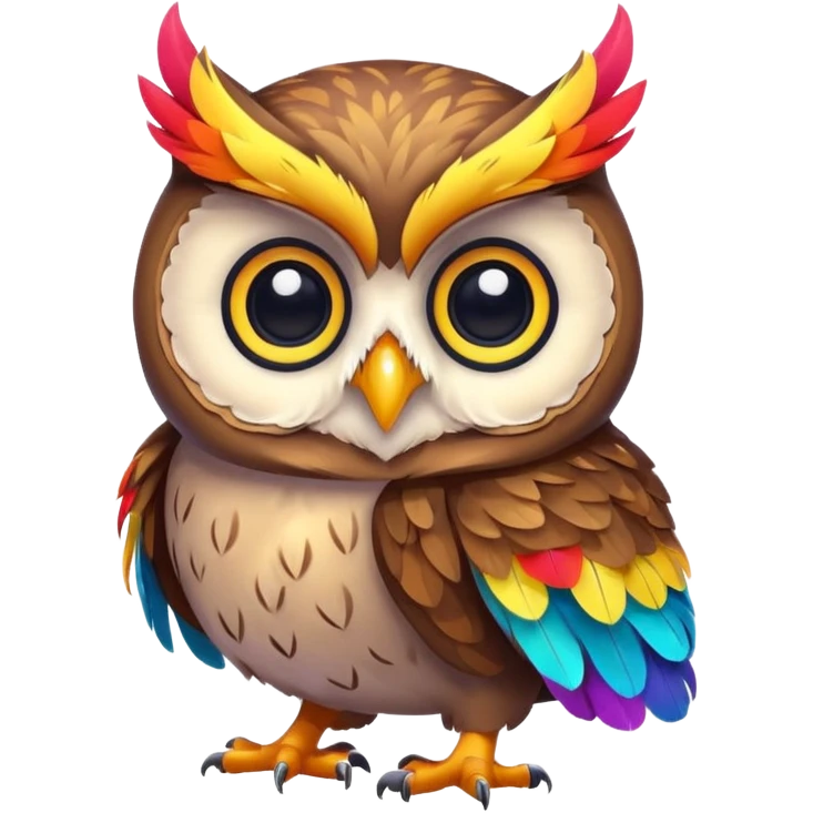 
kawaii style owl emoji