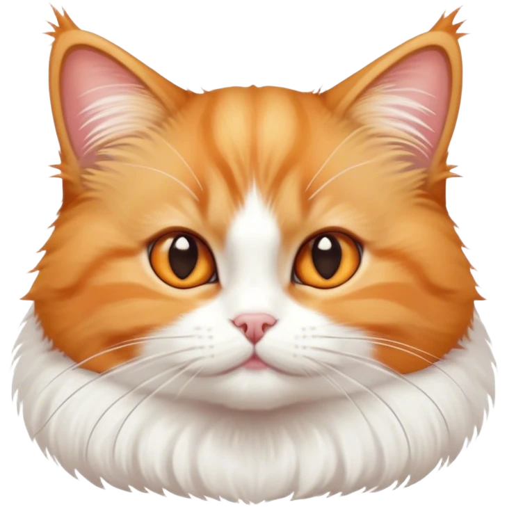 Orange munchkin cat sitting  emoji