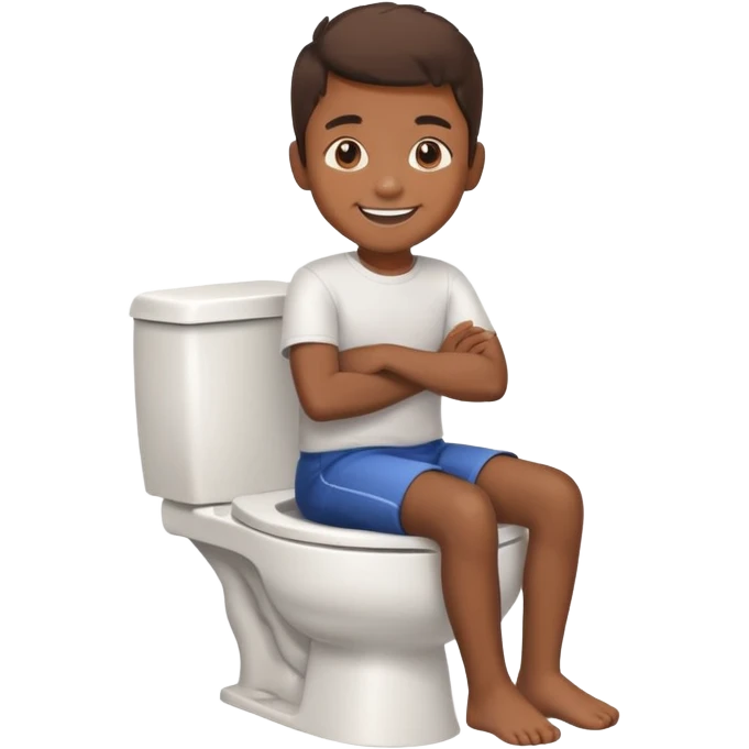Un garçon qui fait caca emoji