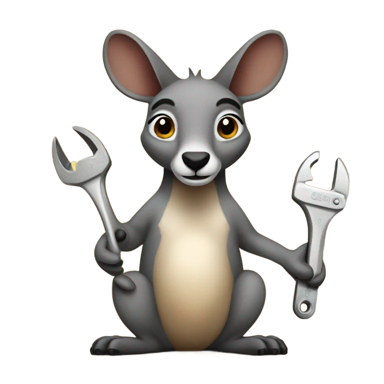 wrench kangaroo  emoji