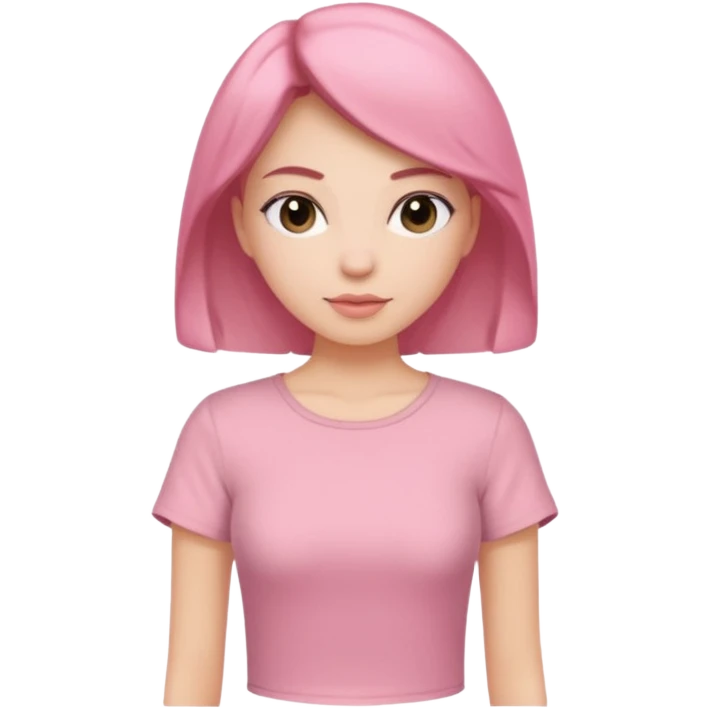 Rose-pink women’s top with short sleeves, soft fabric, gentle lighting, isolated on plain background. Complete plain, no textures. emoji