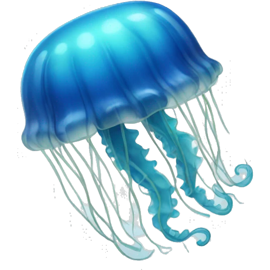 blue jellyfish emoji