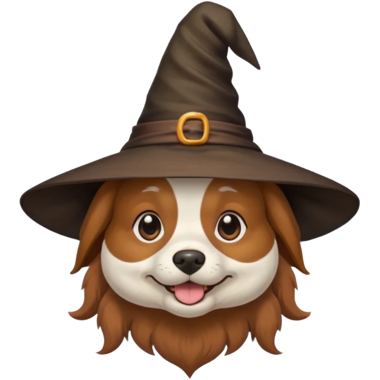 dog with witches hat emoji