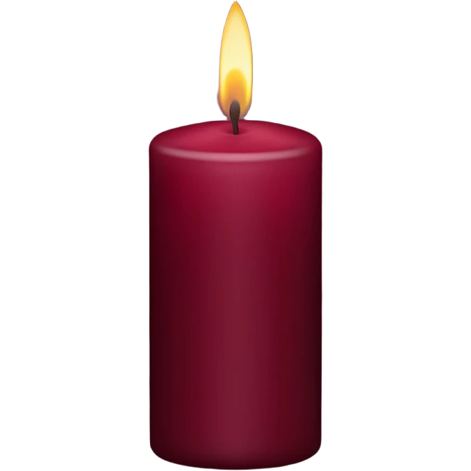 Maroon candle emoji