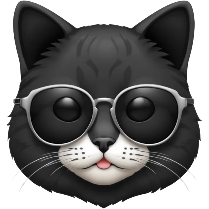 A cat wearing sunglasses emoji