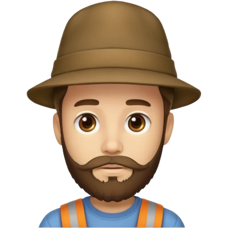 bearded boy in a hat emoji