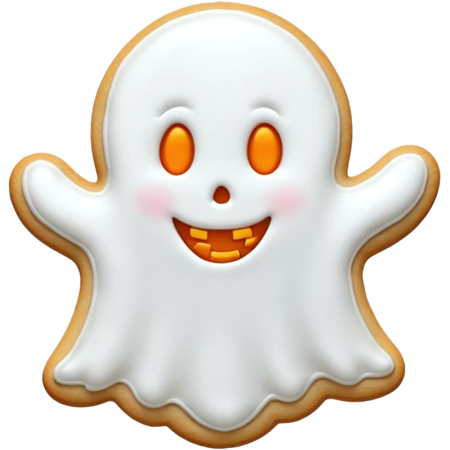 halloween ghost cookie emoji
