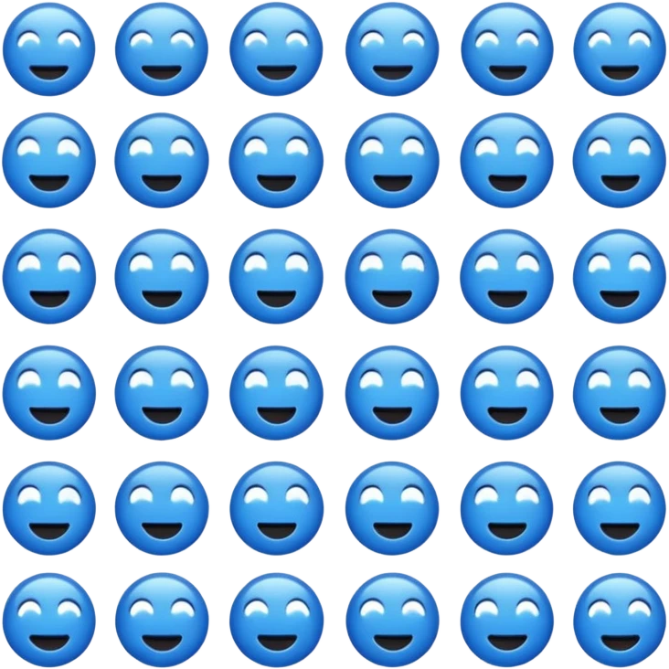 Blue emoji emoji